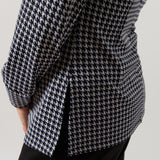 Haut Francine en jacquard pied-de-poule