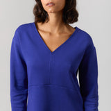 Robe Maggie en ponte bleu