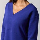 Robe Maggie en ponte bleu