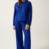 Ensemble chandail Thalie et pantalon Julietta en tricot côtelé